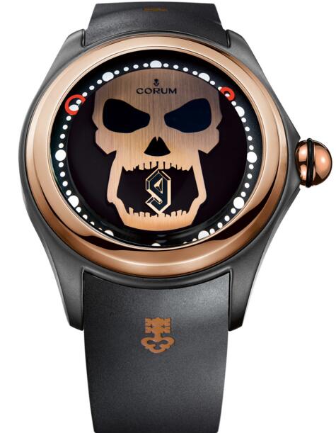 Replica Corum Skull Bubble L390 / 03698 - 390.101.86 / 0371 DC09 watch